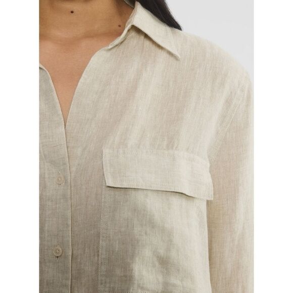 Babaton Utility Linen Blend Shirt - Picture 5 of 11